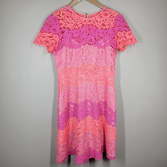 Shoshanna | Dresses | Shoshanna Rio Floral Lace Mini Dress Pink Ombre Stripe 4 Lined Short Sleeve | Poshmark Shoshanna | Dresses | Shoshanna Rio Floral Lace Mini Dress Pink Ombre Stripe 4 Lined Short Sleeve | Poshmark